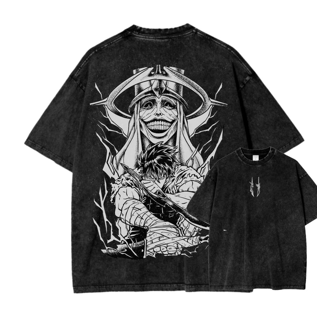 

Solo-leveling Anime Lover Washed T-shirt Year round clothing high quality personality Clothes Plus Size Unisex New Model Couples tee XXXL