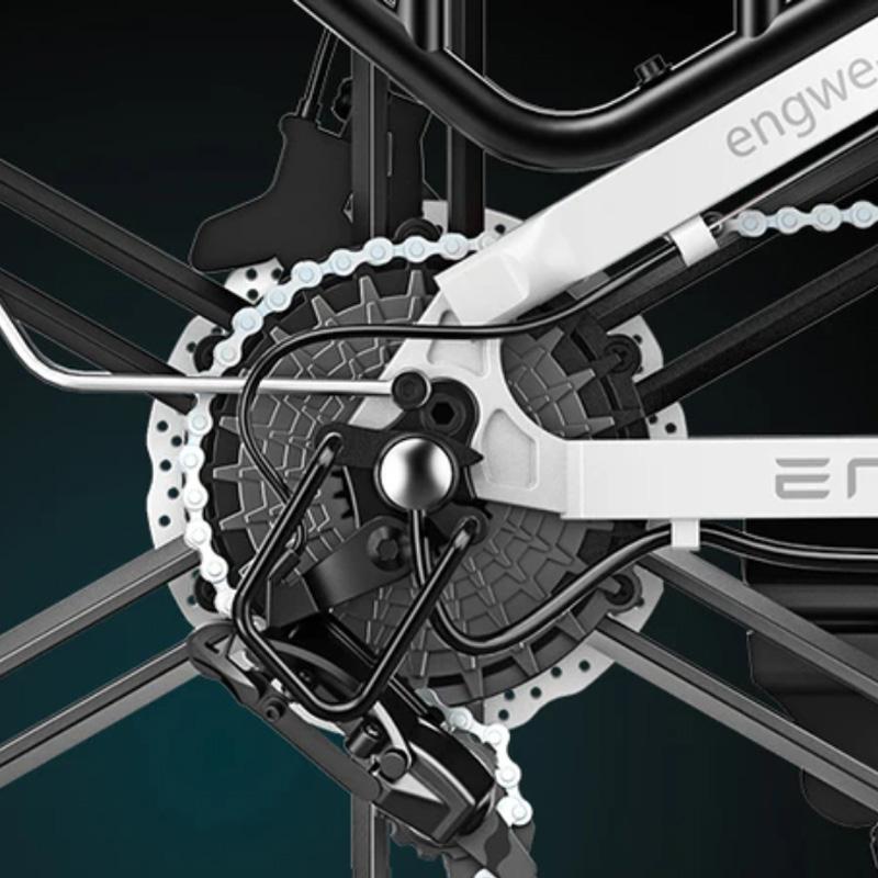 Engwe ENGINE X Universal City E-Bike with 250W 48V13Ah 20" Snow Tire Fat E-Bike, Shimano 7-Speed, LCD Display Foldable Electric Bike