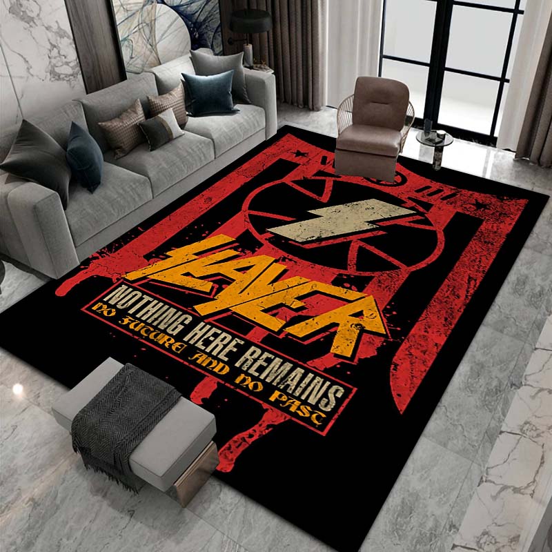Smagā metāla grupa Slayer Rock paklājs