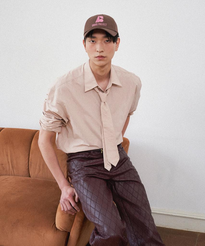 ONRIDPROJECT Essential Symbol Ball Cap - Brown Pink