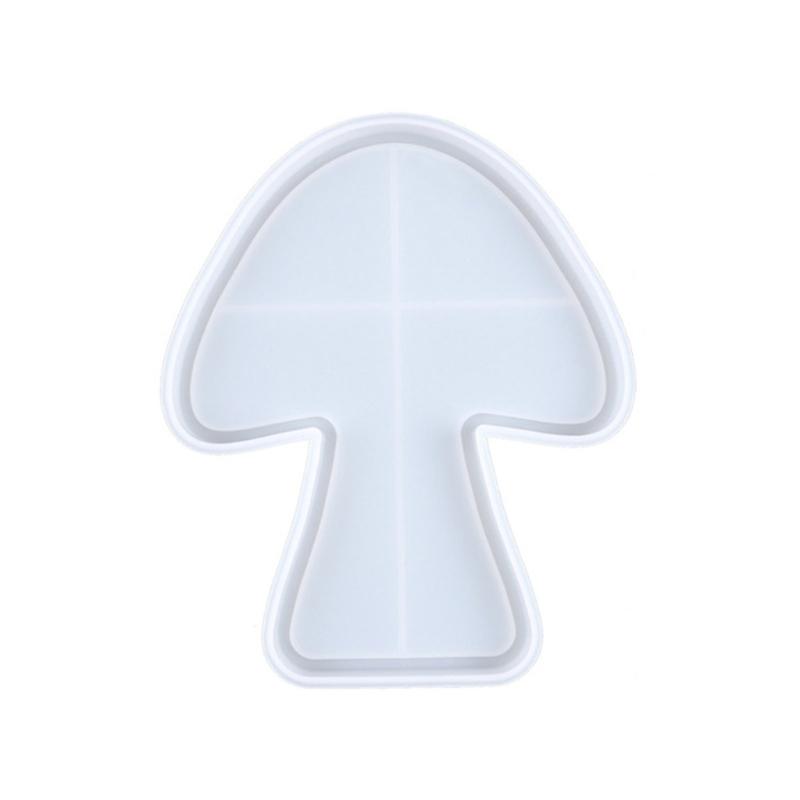 Mushroom Coaster Epoxy Resin Mold Storage Tray Plate Dish Mat Silicone Mould  Crafts Jewelry Holder Organizer
