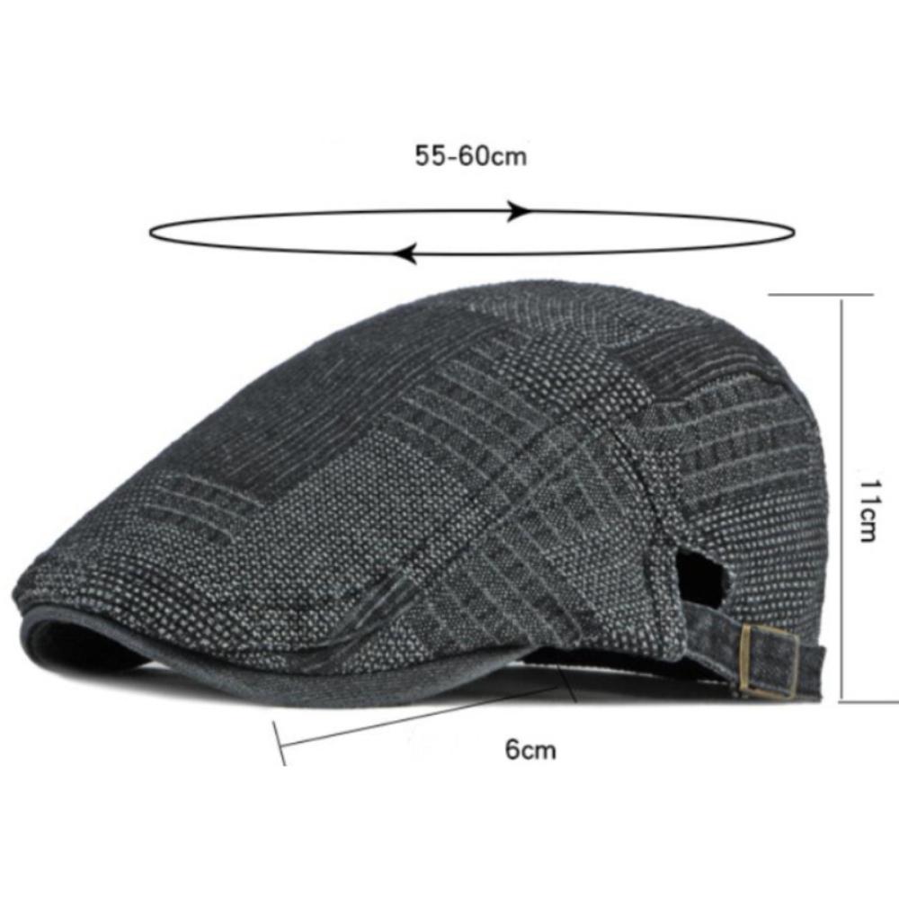 HT4059 Beret New Spring Summer Men Women Cap Adjustable Artist Painter Beret Hat Unisex Ivy Flat Cap Male Female Denim Beret Cap