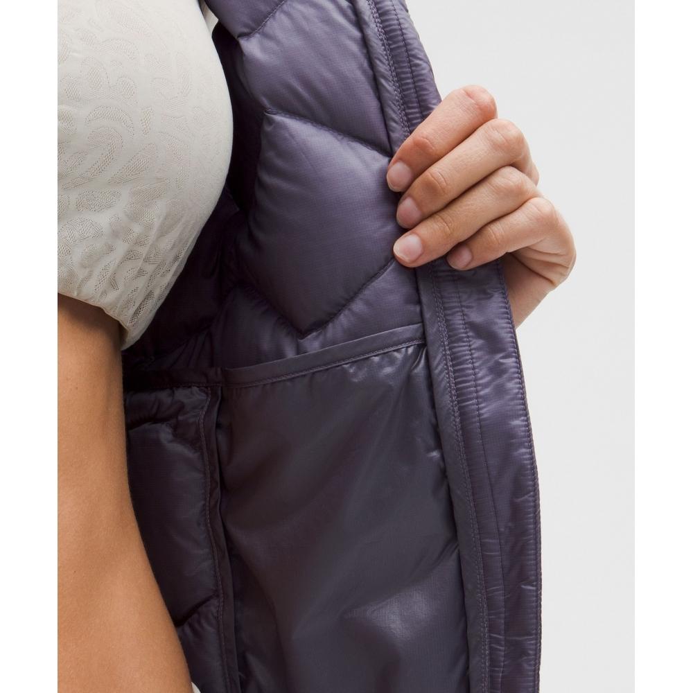 Lululemon Women S Featherweight 900 Down Fill Quilted veSt Grape miSt
