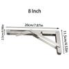 Foldable Shelf Bracket 2X Stainless Steel Triangular Shelf Bracket Shelf Hardware Wall Shelf Brackets Floating Mantel Bracket