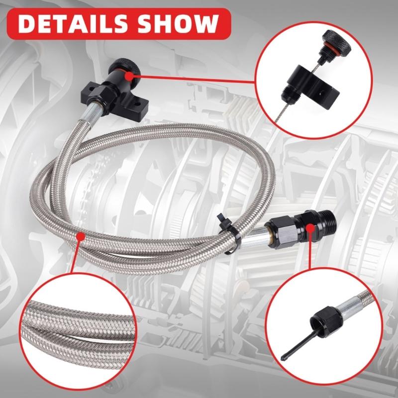 Wear Resistant Metal Transmission Fluid Level Dipstick for F150 22200, Truck with 6R80, 10R80, 4R70E