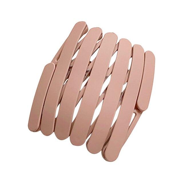 1PC Telescopic Headband Portable Folding Hairpin Women Magic Headband Hair Hole With Tooth Non-slip Hair Claw Hair Accessories