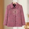 Women's Spring & Autumn 2026 Jacket: Stylish Lapel Loose-Fit for Middle-Aged & Elderly
