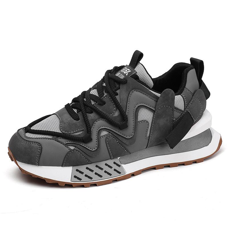 

Summer trend Korean version of low-top trend mesh shoes men s lace-up casual sports shoes outdoor dad shoes large size 45