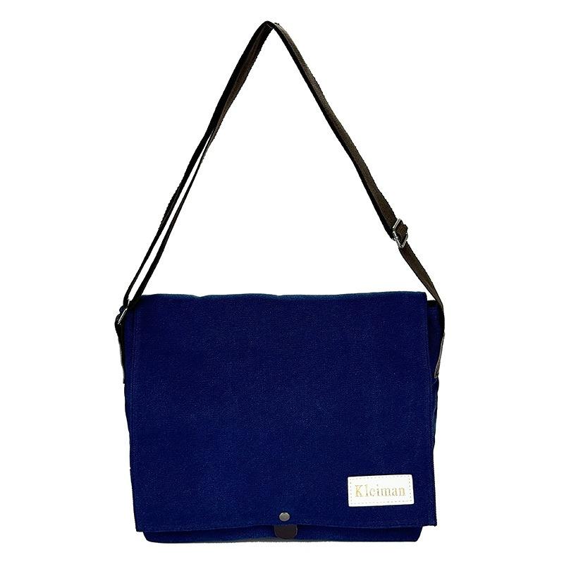 Niche design simple canvas bag men's new versatile casual shoulder bag going oblique span bag