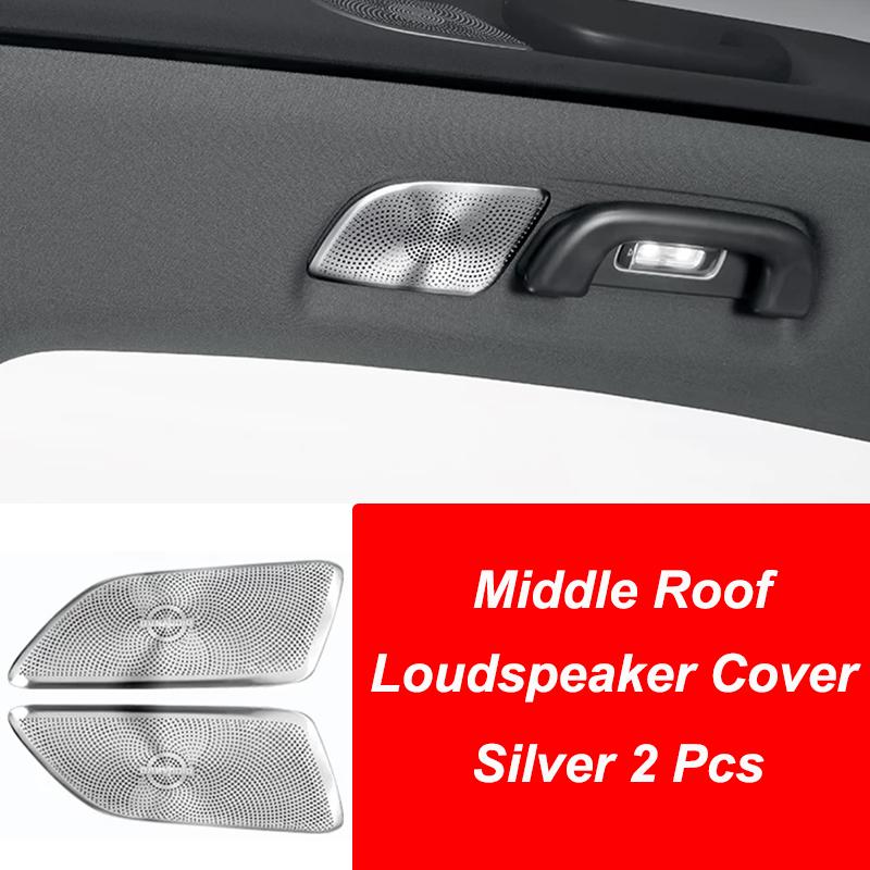For XPeng Xiao Peng G6 2024 Reading Light Front Back Roof Loudspeaker Cover Stainless Steel Protective Cover Accessorie