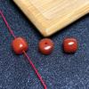 Red Agate Straight Cut Old-Style Beads - Spacer, Loose, Star Moon Bodhi Prayer Beads for DIY Bracelets.