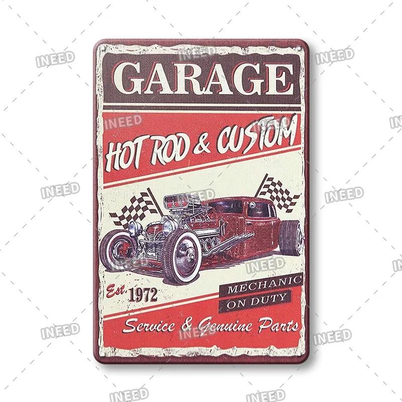 Retro Sexy Beauty Aluminum Poster - Men's Metal Plaque, Garage Cave Workshop Wall Decor