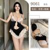 Sexy Clothes Pure Desire Front Open Placket Suspenders Shorts Two-piece Set Lace Sexy Temptation Set