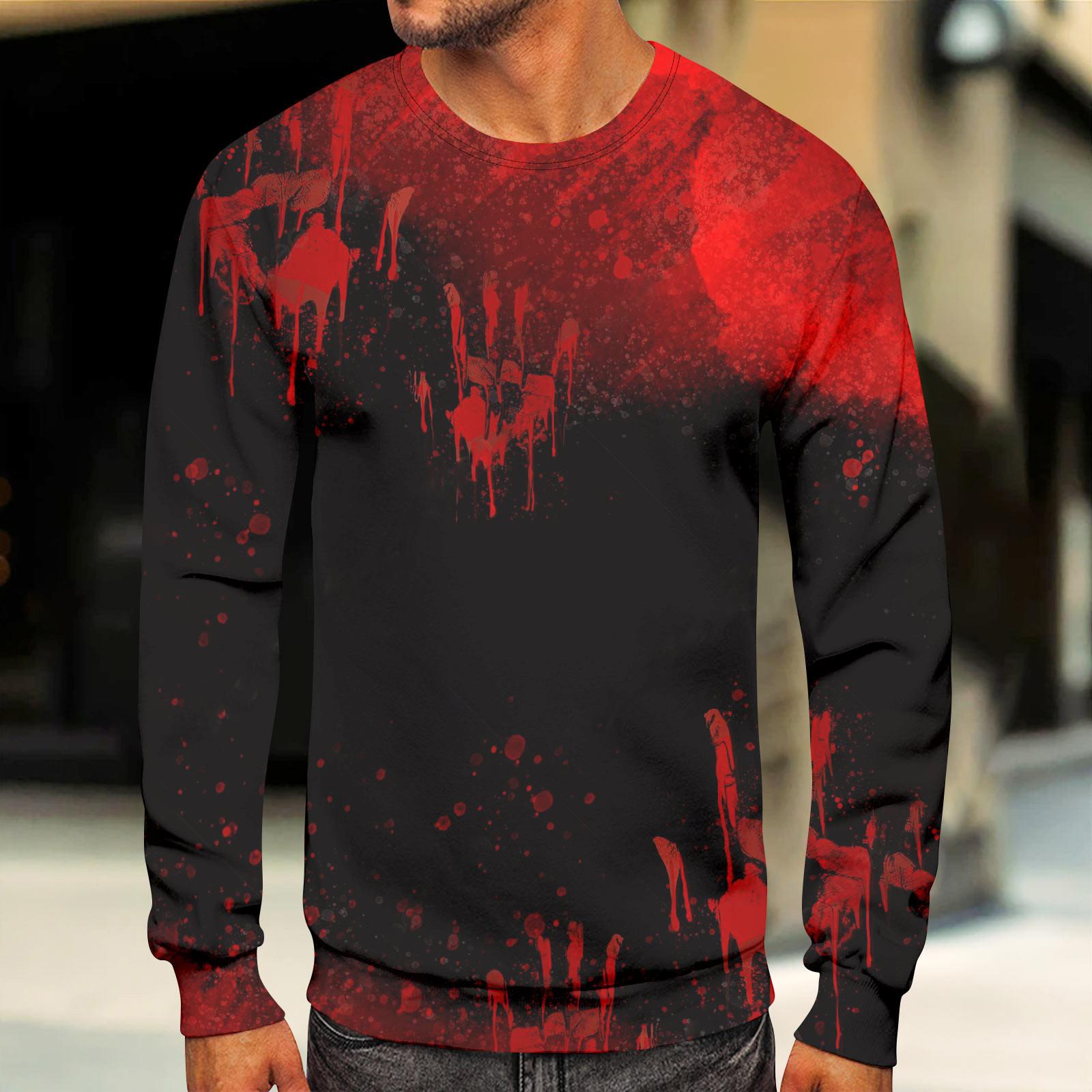 

Мужские топы с круглым вырезом, мужской повседневный модный пуловер с длинным рукавом и круглым вырезом XL