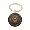 Fashion Alloy Keychain Pendant Round Metal Key Ring