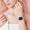 Replacement Strap for Apple Watch Series 11 10 42mm/9 8 7 41mm/SE3 SE2 SE 6 5 4 40mm/3 2 1 38mm Butterfly Rhinestones Decor Silver Watch Band