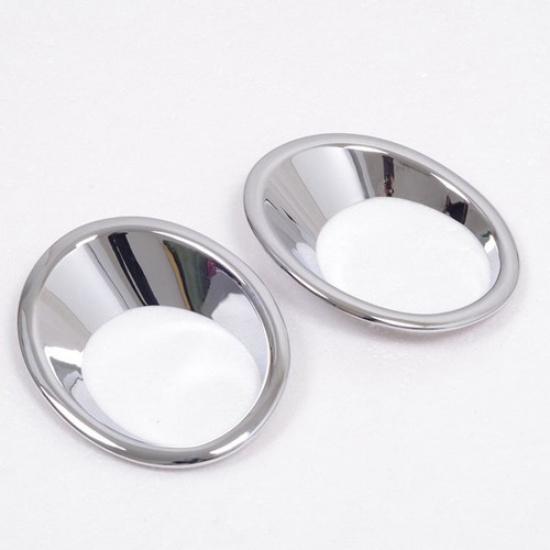 For Hyundai Santa Fe 2010 2011 2012 Chrome Head Front Fog Lights Lamp Cover Trim