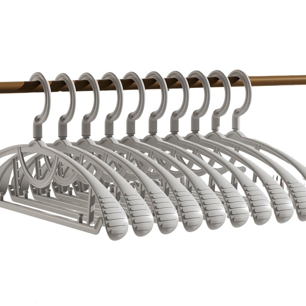 Plastic Non-Slip Clothes Hangers Durable Windproof Clothes Hanger For Home Thickening Non-Marking Wear Resistant Durable Hangers