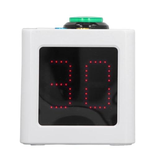 Portable Shot Clock, Board Game Cube Timer, Poker Countdown Stopwatch with Preset Times, Custom Preset Timer with 4-Sided LED Display for Chess Contes