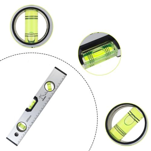 Smgda 300mm Powerful Magnet Level, Measures 45, 90, and 180, Aluminum Alloy Construction, for Measuring Wall Level, Checking Floor Level, Mounting