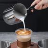 Coffee Milk Frothing Pitcher Jug Latte Art Cup 304 Stainless Steel Long Handle Double-sided Scale High Quality Coffee Utensils