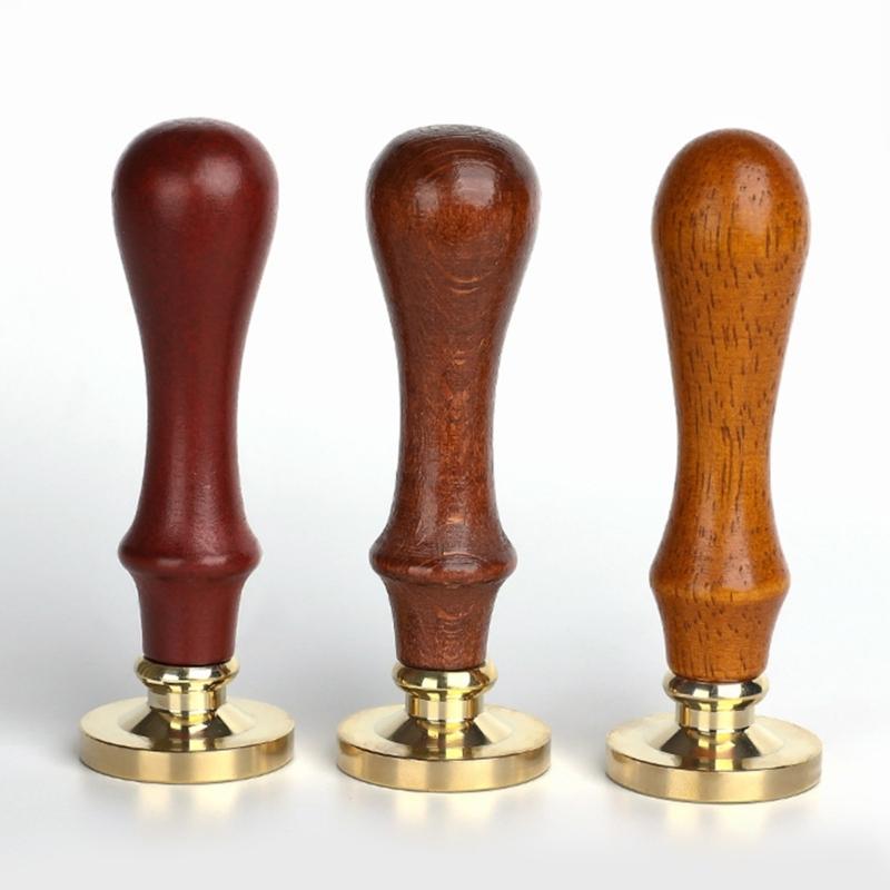 Drewniany uchwyt do stempla z pieczęcią woskową, prosty w montażu, do stempla do pieczętowania woskiem