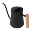 Stainless Steel Watering Can Pot Retro Small Plant Watering Can with Wooden Handle for Indoor Outdoor 1000ML