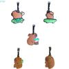 X7XC Japanese Capybara PVC Identification Portable Label for Backpacks and Phones