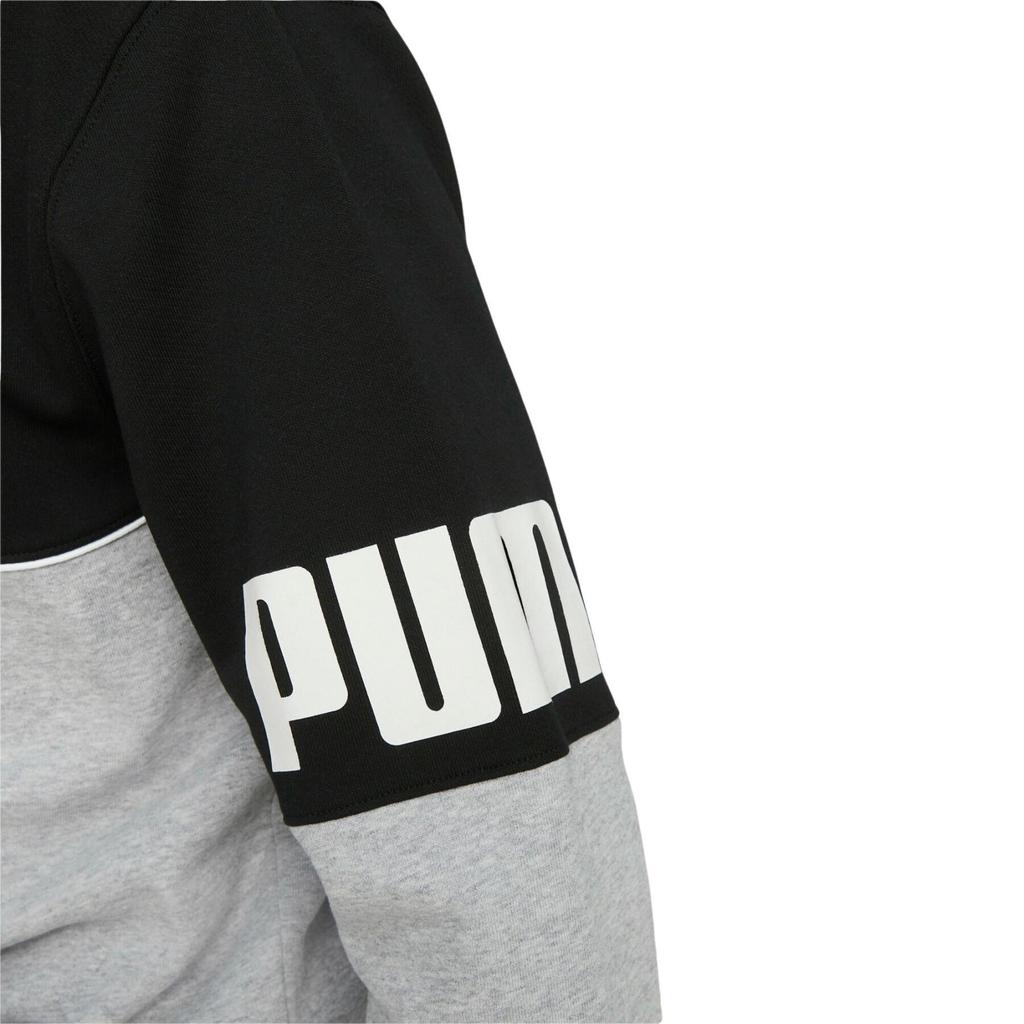 Felpa con cappuccio Puma Power con zip integrale Grigia [849842 04] r.S