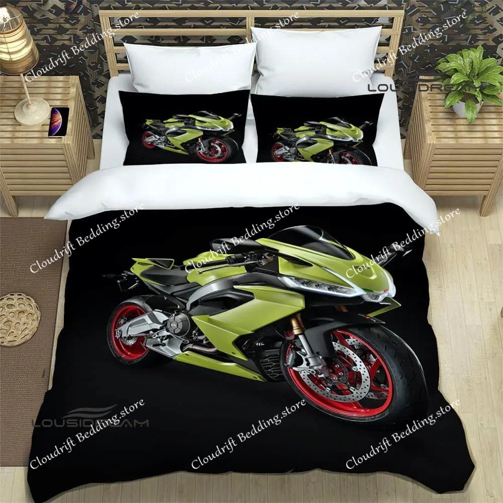 Aprilia Motorcycle Print Bedding Sets Exquisite Bed Supplies Set Duvet Cover Bed Comforter Set Bedding Set Luxury Birthday Gift