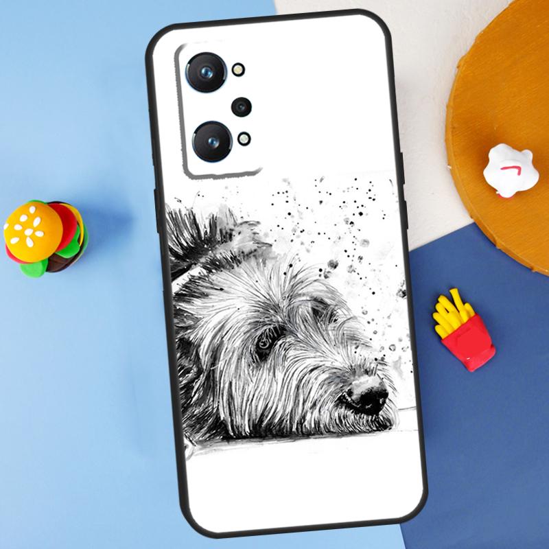 Irish Wolfhound Dog For Realme C55 C67 C61 C75 C53 C51 C21Y C25S GT 6 6T 5 GT7 Pro 10 11 12 13 14 Pro Plus Case