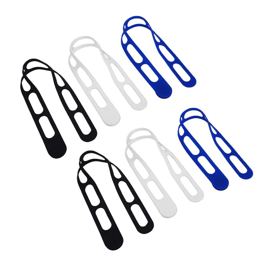 6PCS Silicone Utility Straps Reusable Elastic Self Lock Silicone Ties for Cooker Lid Lunch Box