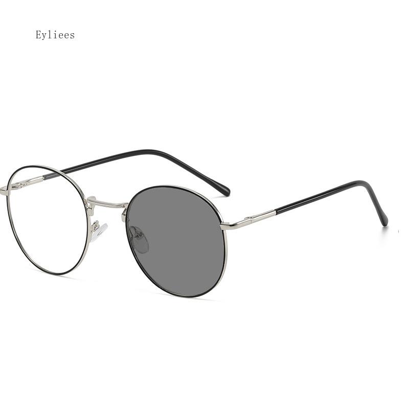 

Photochromic Mens Blue Light Blocking Glasses Retro Uv400 Anti Glare Round Color Changing Sunglasses Computer Shades