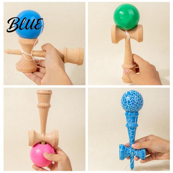 Fun Gift for Children Solid Wood Kendama Ball Catch Toy Professional Balance Durable Grip Classic Skill Japanese Game Game Hand Eye Coordination And