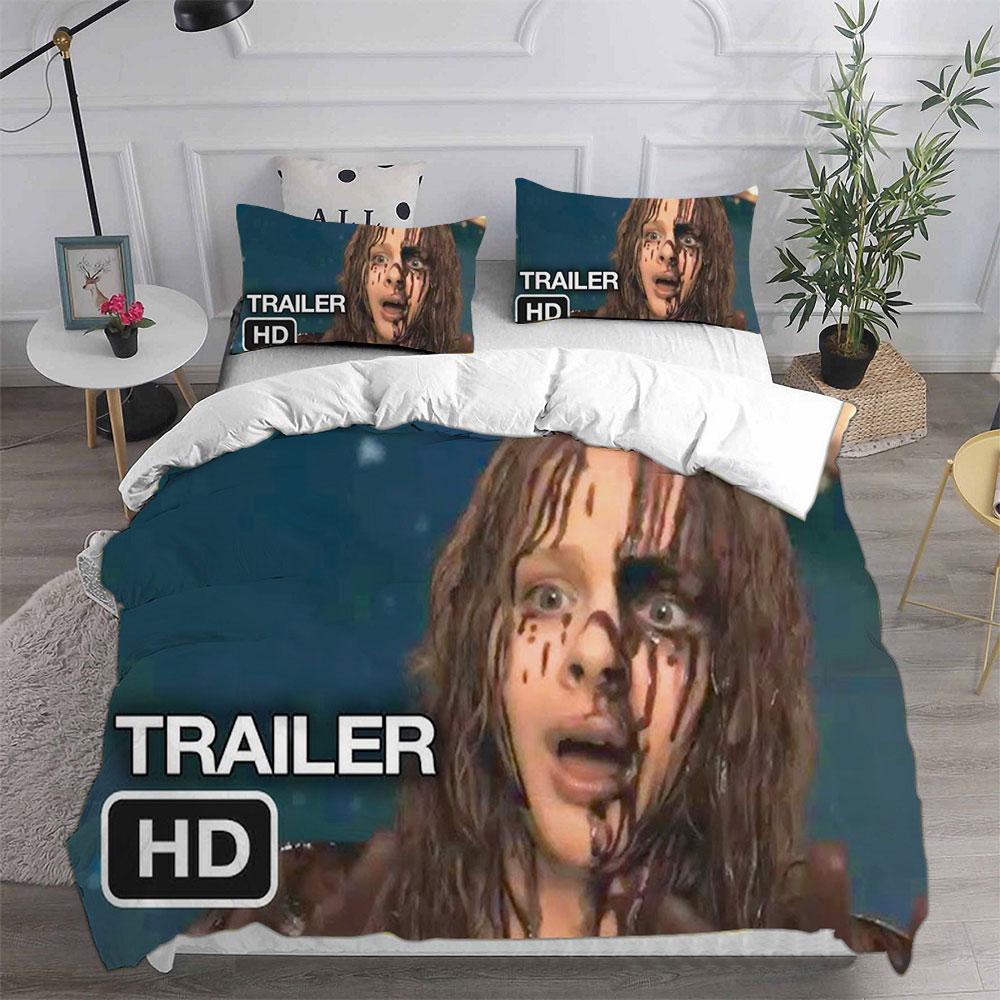 Carrie (1976) Bedding Sets Soft Bed Cover Comforter Duvet Cover Pillow Case 2-3 Pieces Sets Kids Adult Bedroom Decoration