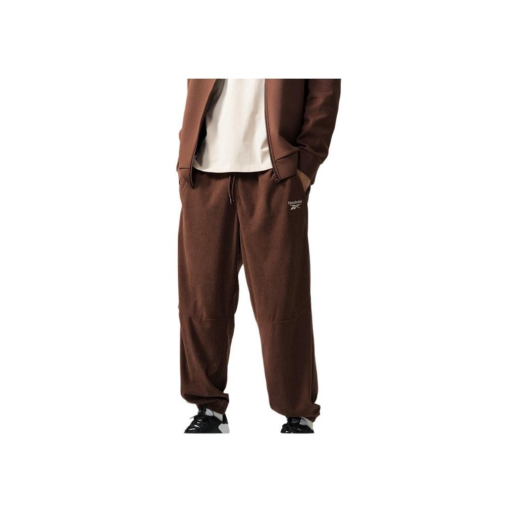 Reebok Casual Fashion Comfortable Tapered Knit Joggers Unisex Joggers Brown 24FRM613UGBR