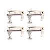 4Pcs Durable Alloy Fine Tuners String Adjusters Replacement Parts for 3 4 4 4 Violin (Silver)