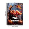 1pc 2026 Wall Calendar, High-Definition Autumn Harvest Crop Calendar, 12 Beautiful Designs, Perfect Gift for Christmas, New Year