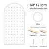 Solid Wood Pegboard Rack: Wall-Mounted & Desktop Storage Display for Entrance Hallway