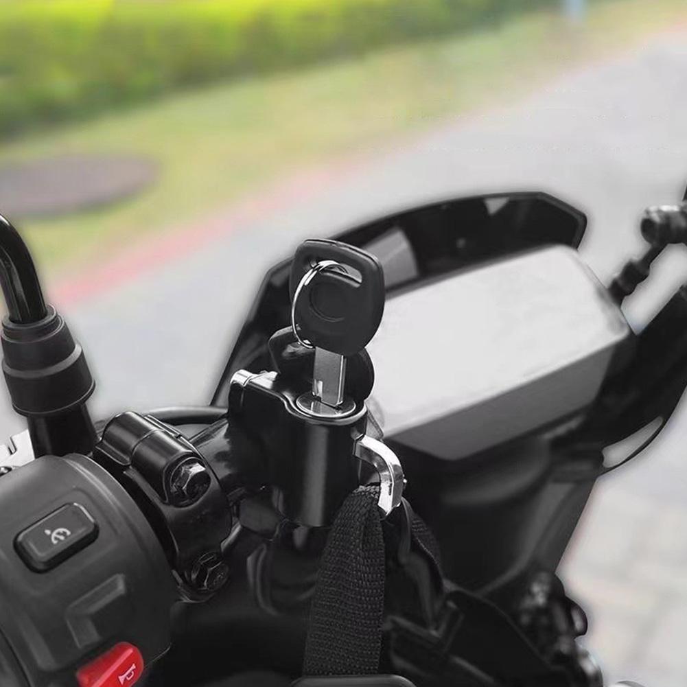 Motorcycle Helmet Lock Durable Waterproof Portable Anti-theft Security Safety For Handlebar Locking Cycling