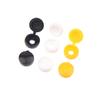 48Pcs Car Hinged Cover Cap License Number Plate Fitting Fixing Self Tapping Screw White Black Yellow License Plate Rivet