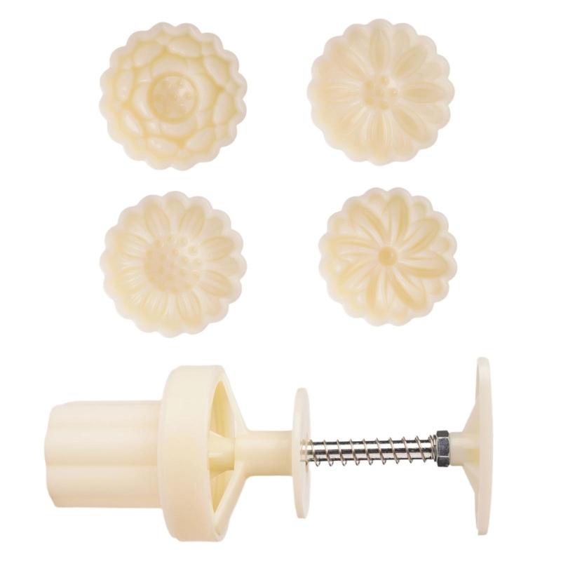 Convenient and Safe to Use Plastic Molds Green Bean Snacks Making Molds Practical Cooking Stamp Set for Festival