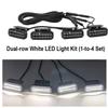 18LED Front Grille Light FOR FOTON TUNLAND V9 Car Daytime Running Light Wheel Eyebrow Lamp For Pickup Offroad 12V Led Light
