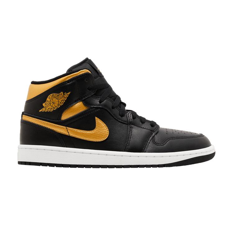 

Jordan 1 Mid Black Metallic Gold 44