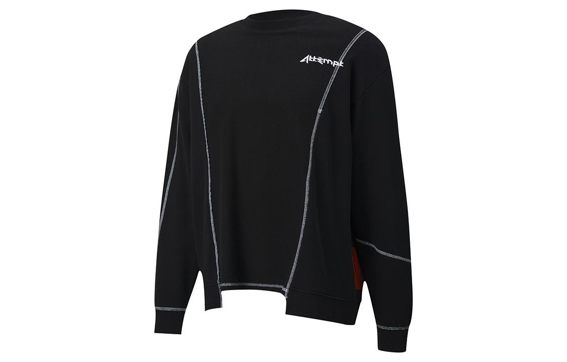 PUMA X ATTEMPT Sweatshirts Men s Black Crew Neck Moderate Regular 598272-01 M