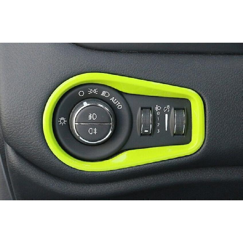 For Jeep Renegade 2015-2023 Light Green Driver's Side Dash Control Cover Trim