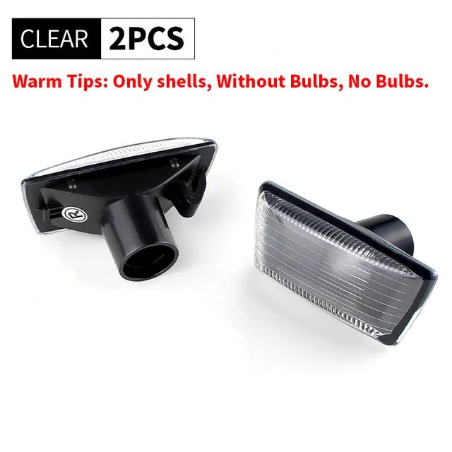 2PCS For Opel Meriva B MK2 Adam 2012- UP  Only Shells Car Side Marker Turn Signal Lights Housing For Chevrolet Cruze 2009-2014