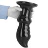 Extra Large Black PVC Butt Plug Anal Sex Toy Dildo Masturbator Big Dick Gay Fisting 18+