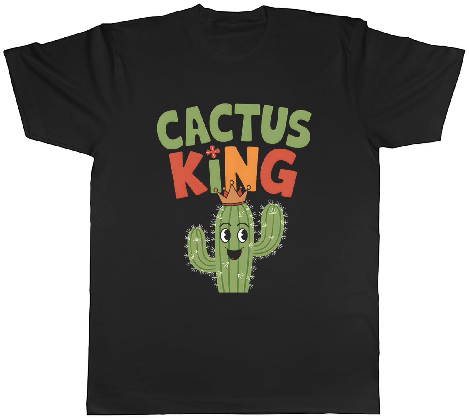 Cactus King Desert Plant Spike Thorn Funny Joke Mens T-Shirt Tee Gift Top XXXL