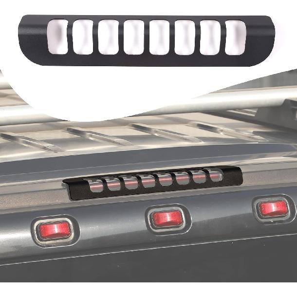 Lcojicep Car Brake Light Trim Compatible with Hummer H2 2003-2009, high Mount Third Brake Light Trim Patch, Tail Light Third Brake Light Aluminum чёрный